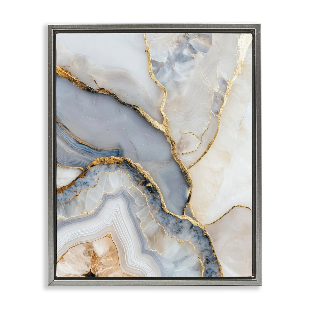 Stupell Industries Glimmering Layers of Agate Floating Frame, design by Svetlana Aleynikova